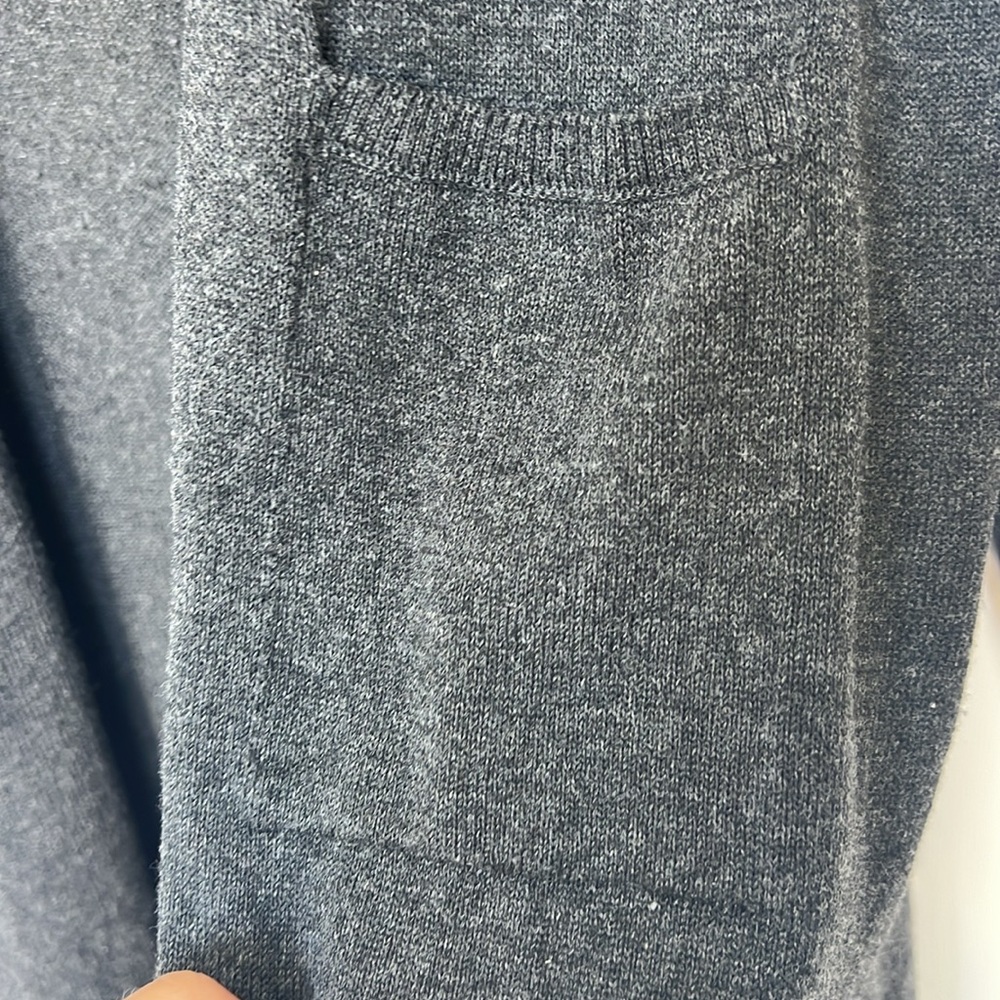 NU-IN Duster Charcoal Grey Size XS/S Long Cardigan Travel Vacation  Lounge Wear